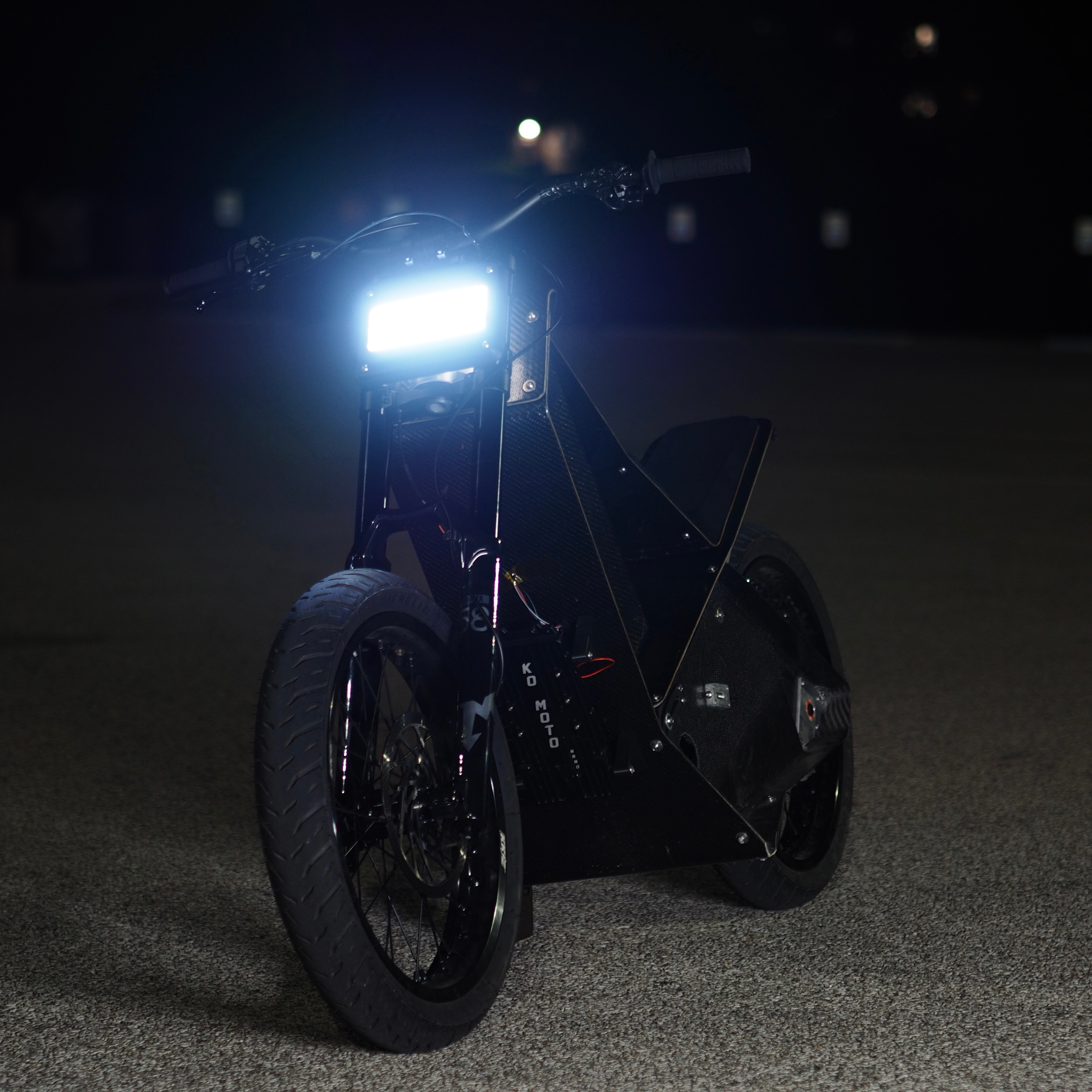Paneled Electric Motorcycle