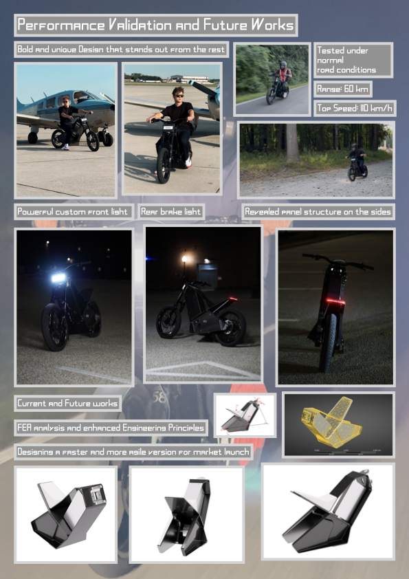 Paneled Electric Motorcycle 7